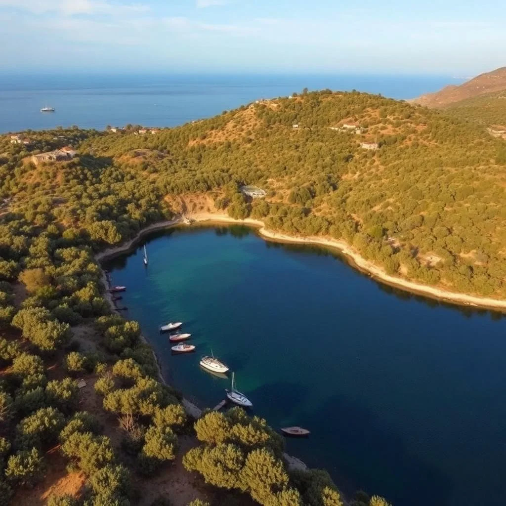 Boat trip to Crystal Beach near Ulcinj