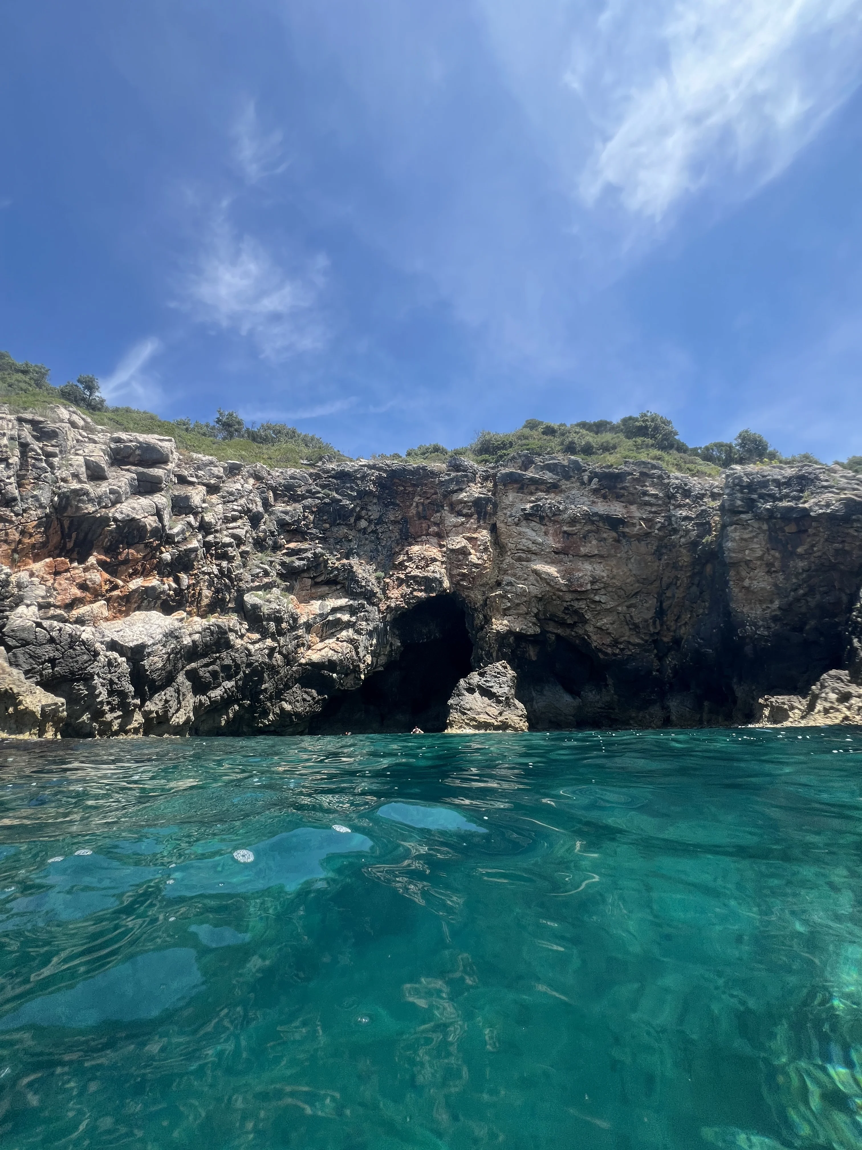 Swimming in the sea near Old Ulcinj
